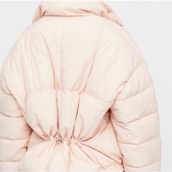 FREE PEOPLE Cold Rusher Puffer Coat JACKET Pink - Picture 4 of 6